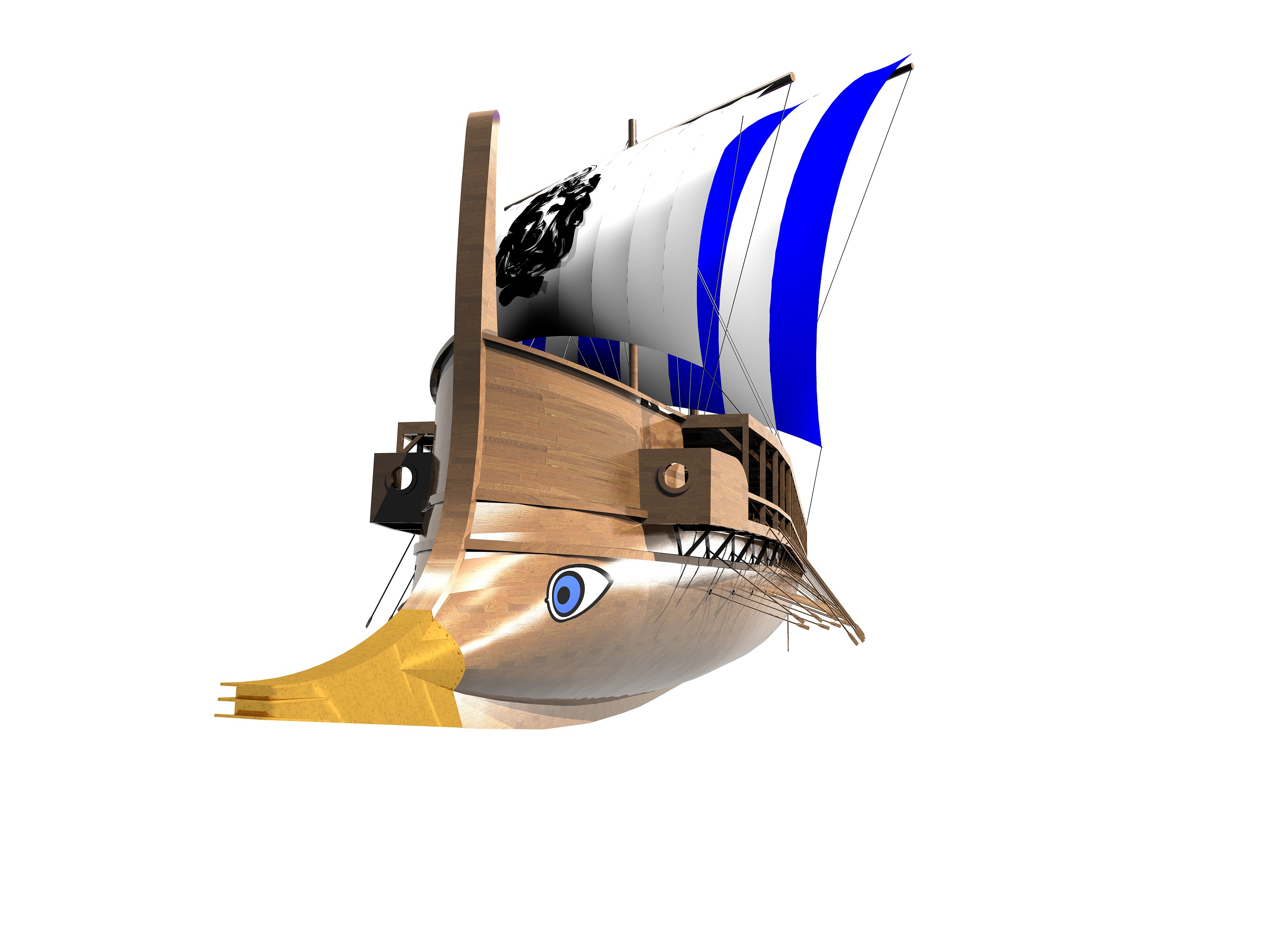 希腊桨帆船图纸